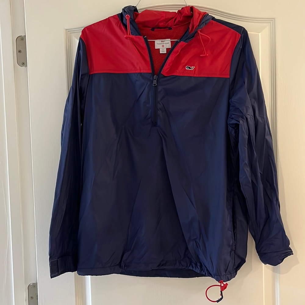 Vineyard vines for target Mens hooded 1/4 zip windbreaker - small